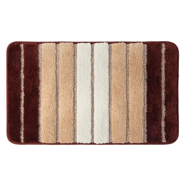 5 Colors Strip Non-Slip Bath Mat Bathroom Carpet, Comfortable and Absorbent Rugs Bathtub Floor Mat Doormat For Toilet