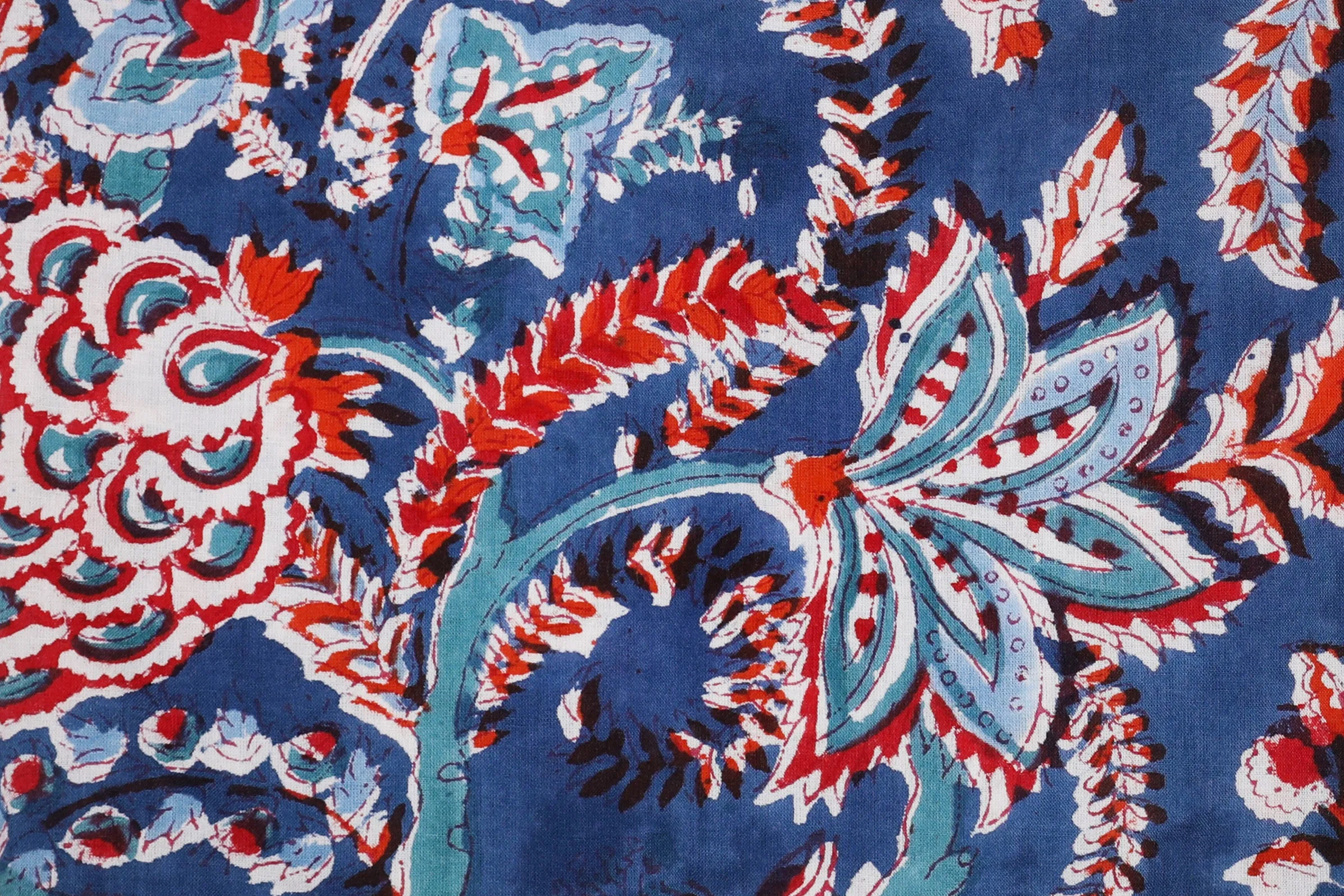 Bhawani Blue Floral Cotton Pajamas store credit only