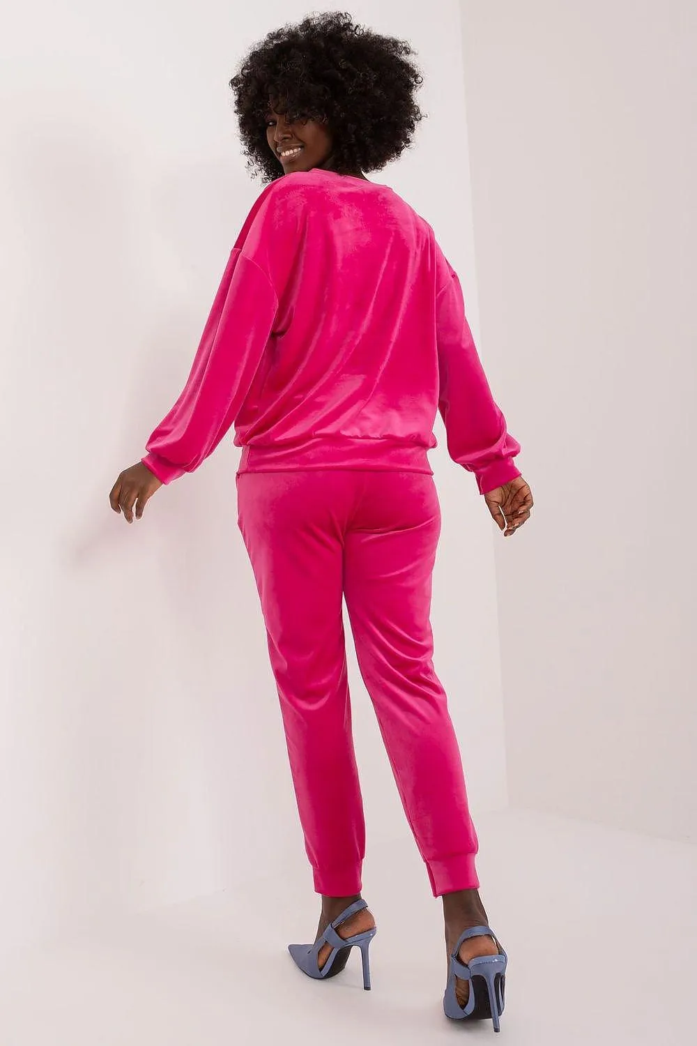 Elegant Floral Velour Lounge Set
