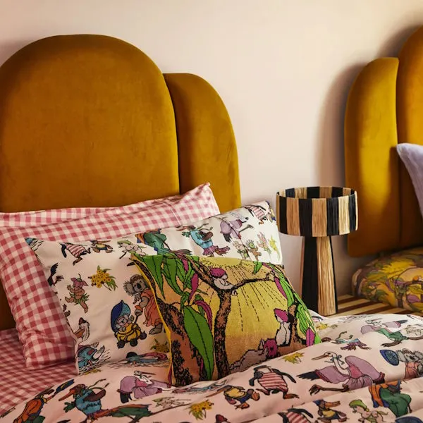 Kip and Co x May Gibbs | Knitted Cushion Sunrise Delight