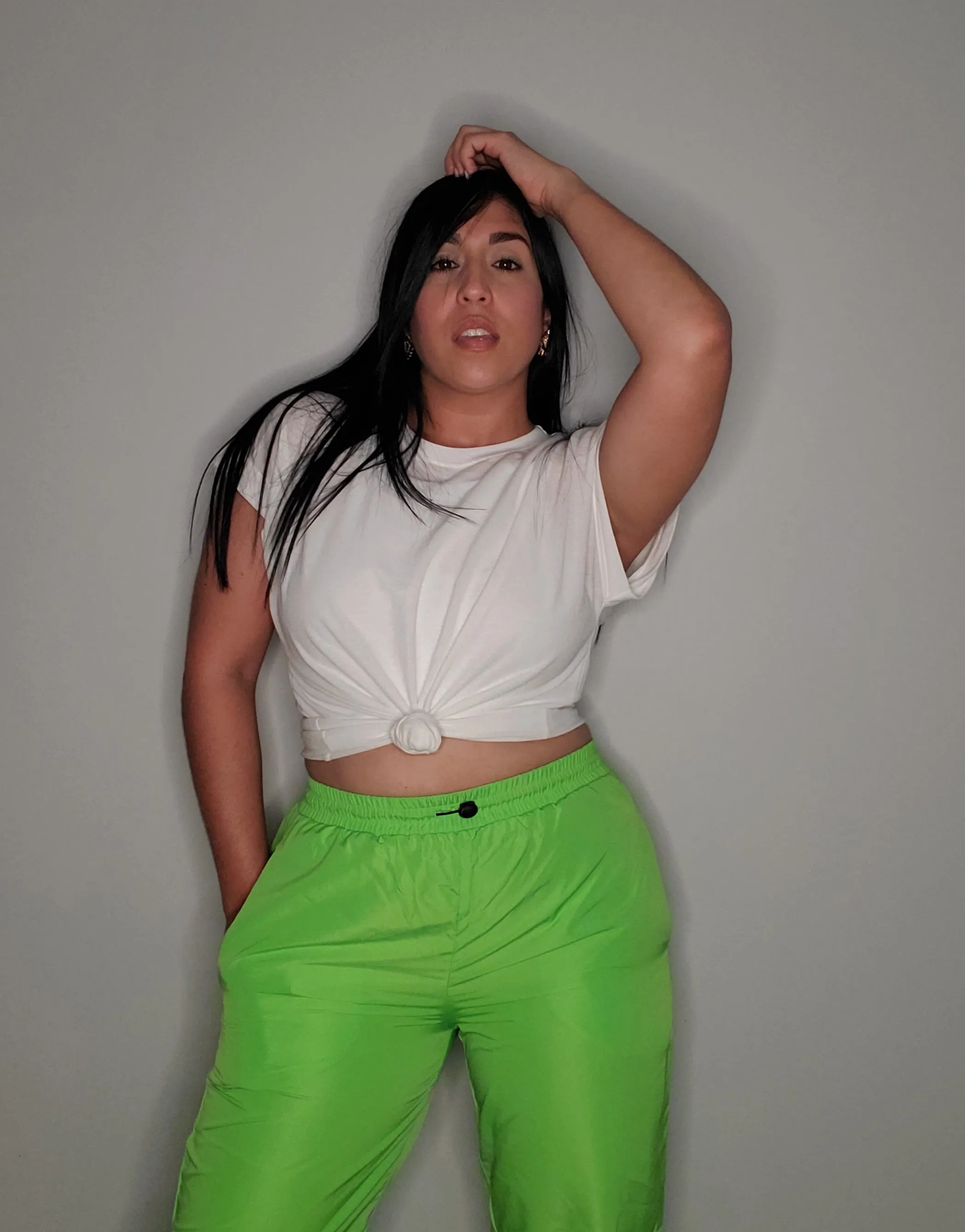 Retro Jogger Pant (Neon Green)