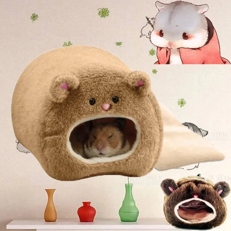 Warm Bed Rat Hammock Squirrel Winter Pet Toy Hamster Cage House Hanging Nest Mat for guinea pig  guinea pig bed