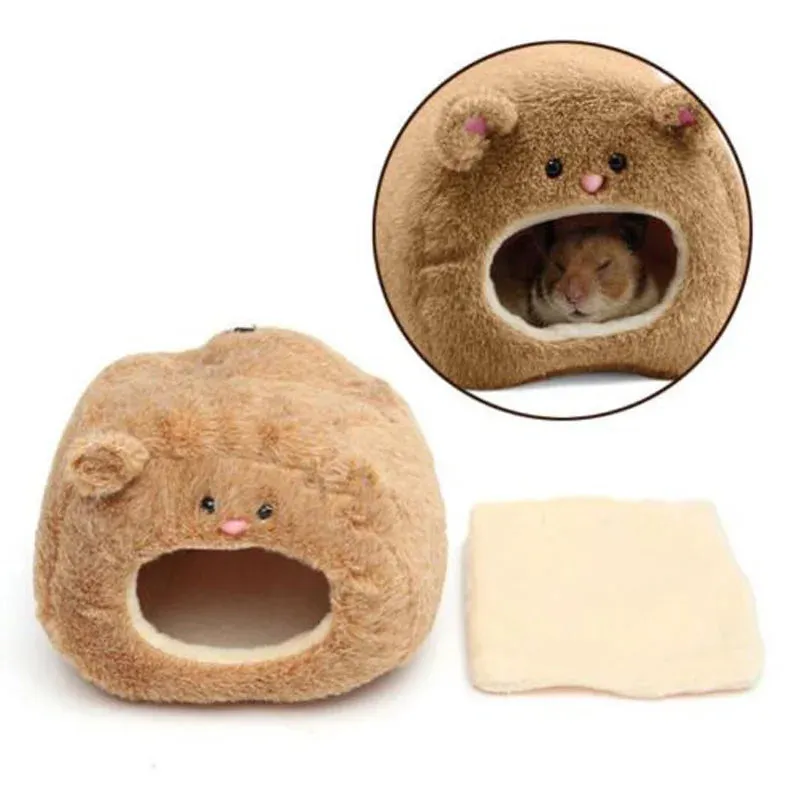 Warm Bed Rat Hammock Squirrel Winter Pet Toy Hamster Cage House Hanging Nest Mat for guinea pig  guinea pig bed
